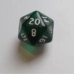 Gem Green D20 20-Sided Polydice